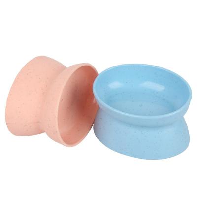 China Double Bowl Pet Foot Protection High Cervical Vertebra Bowl Viable Drinking Water Diet Suitable For Pet Cats And Dogs for sale