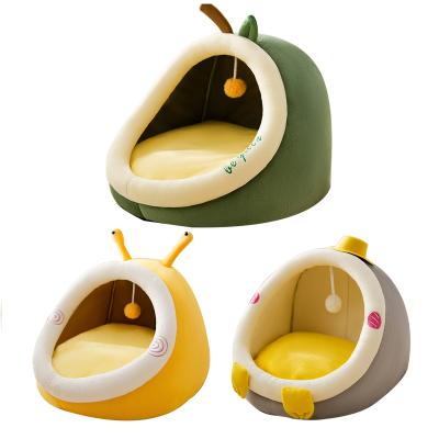 China Waterproof Cat Bed Four Seasons Cat House Universal Kennel Bed Partially Enclosed Cat Pet Supplies for sale