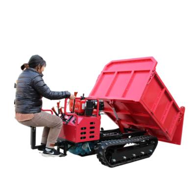 China Fabric Caterpillar Transport Vehicle Haul Truck Dumper Mini Transport Vehicle for sale