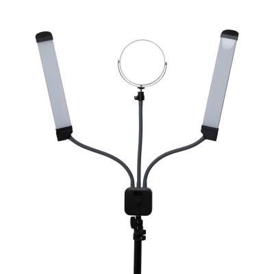 China Brightness And Color Temperature Adjustable Factory OEM Double Arm LED Fill Light Photography Light For Beauty Industry for sale