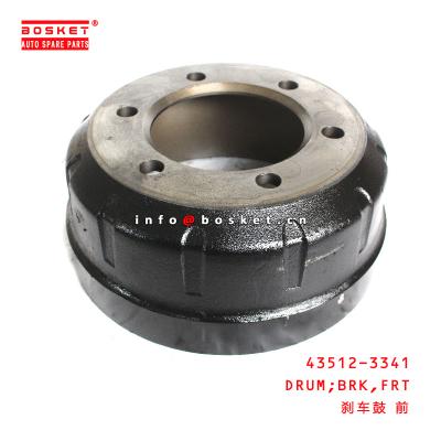 China 43512-3341 Front Brake Drum For ISUZU HINO 500 for sale