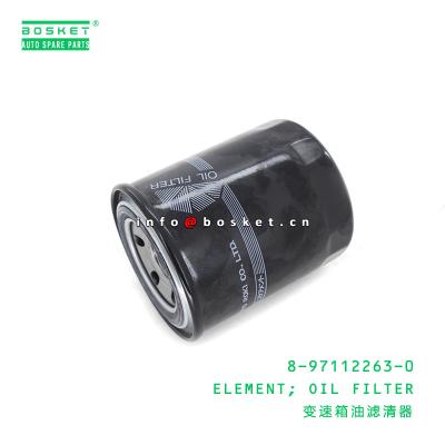 Chine élément de filtre à huile 8971122630 8944597001 8-97112263-0 8-94459700-1 pour ISUZU CXZ CXZ81 10PE1 6WF1 à vendre