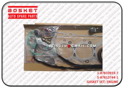 China 1-87810919-7 Iron And Rubber Isuzu Cylinder Gasket Set For TPB 6SD1T 1878109197 for sale