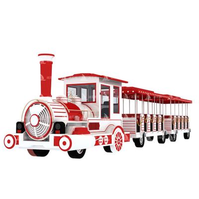 中国 China Factory Steel Outdoor Amusement Equipment Children Adult Electric Trackless Train For Sale 販売のため