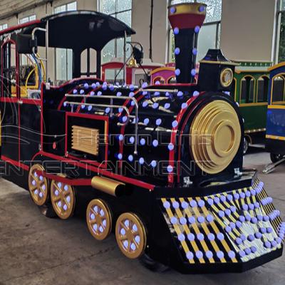 中国 Indoor park amusement steel equipments and factory price outdoor high quality battery trackless train 販売のため