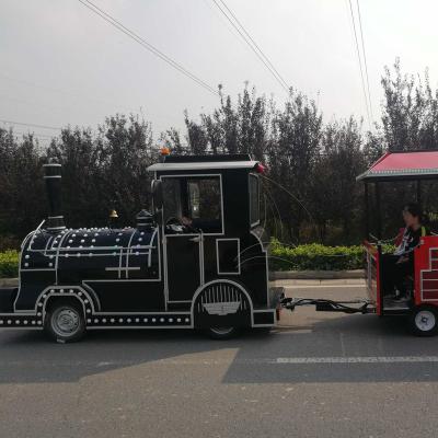 China China Factory Amusement Park Amusement Equipment Shopping Mall High Quality Steel Guided Trackless Train for sale