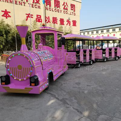 China Imitation of antique amusement park tower shopping mall battery trackless tourist train for sale for sale