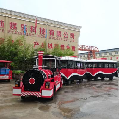 中国 Imitation of tour tourist battery amusement park road train antique shopping mall trackless train 販売のため