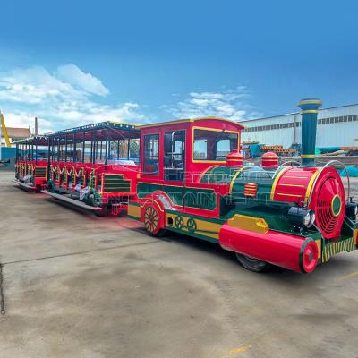 China Imitation of antique shopping mall amusement park outdoor indoor ride park electric trackless train à venda