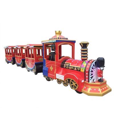 中国 Indoor Outdoor Adult Children Attractive Electric Crown Theme Park+museum+game Mall Theme Park+museum+game Center Tourist Train For Sale 販売のため