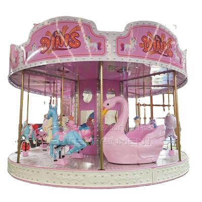 China Low price commercial high quality luxury pink children's carousel amusement park for sale à venda