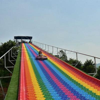 China Factory price rainbow slide colorful outdoor kids travel rainbow slide adult rainbow slide from China factory scenic area for sale for sale