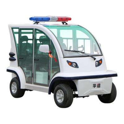 China Four seat police used high quality XL4301 210Ah electric patrol car for sale