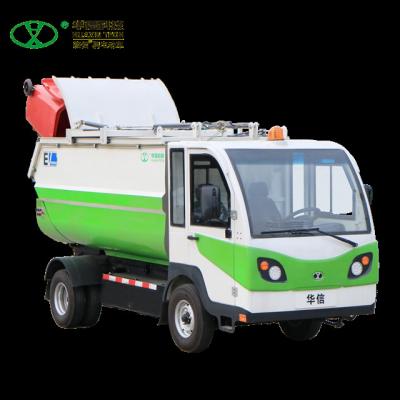 China New Brand Hotels Electric Mini Compactor Garbage Truck Automatic Garbage Pusher Garbage Truck for sale