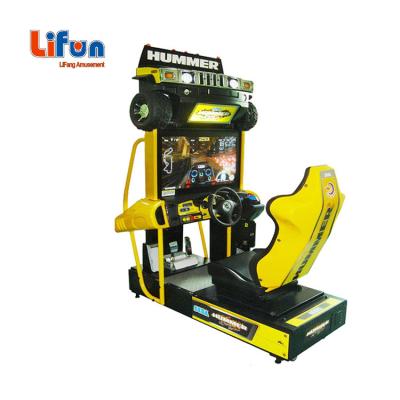 China Amusement Adult Arcade Game Coin Operate Hummer Indoor Racing Car Game Simulator Machine W96xD152xH193CM for sale