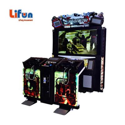 China Amusement Park Indoor Coin Operated Visual Simulator Shaving Storm Gun Shooting Arcade Game Machine For Sale W164xD179xH233cm for sale