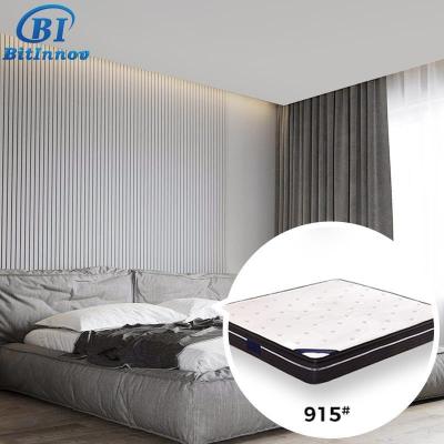 China Removable Cover Bitinnov No.915 200*180*25cm Free Sample Luxury hotel foam 5 star hotel pocket spring bed mattress for sale