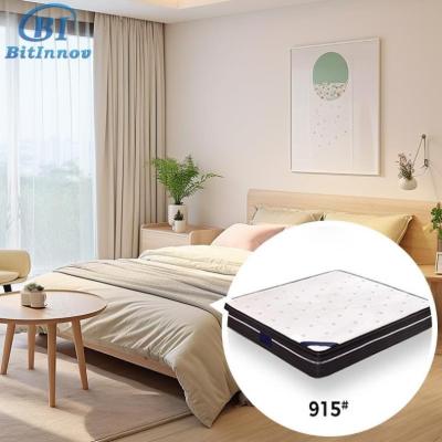 China Removable Cover Bitinnov No.915 200*180*25cm Free Sample Luxury hotel cool gel memory foam pocket spring bed mattresses for sale