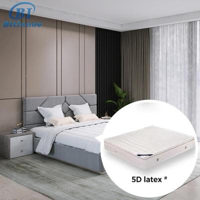 China Removable Cover Bitinnov 5D Latex 200*180*25cm Free Sample Luxury hotel natural latex pocket spring bed mattress for hotel for sale