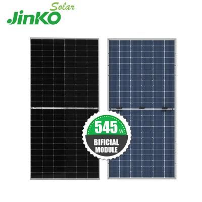 China Jinko 525w 530w 535w 540w 545w Multi Busbar Technology Mono Solar P-Type Bifacial Solar Panels With Double Glass Indonesia for sale