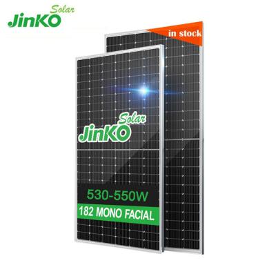 China Residencial Grade A Solar Panel Prices Jinko Cell Half Solar Panel 545w JKM530-550M-72HL4 Tiger Pro African Market for sale