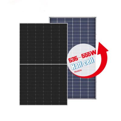 China Longi Hi-MO5 LR5-72HBD Double Glass PERC Half Cell 540w 555w Solar Panel With Frame Wholesale Price 182mmx182mm for sale