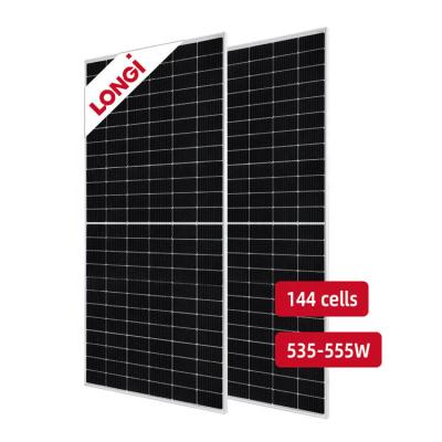 China EVA/POE Tier One Bifacial Longi 545w 555w Solar Panel Original In List Delivery Longi Solar Panel Price for sale