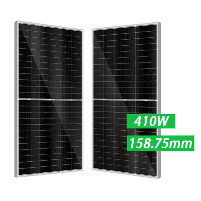 China Widely Used High Efficiency 9bb 410w Solar Panels 410w 415w Half-cell Solar Power Mono Panels Solar Summer System In PV System for sale