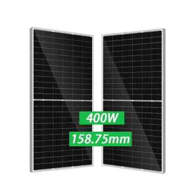 China Summer 410 watt 9bb solar panel half cell solar panel solar module 144cells solar factory price for system use for sale