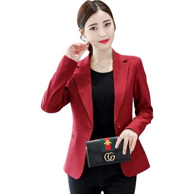 China Hot Sale Fashion Anti-Wrinkle Slim Fit Office Women's Blazer Suits Cotton Customized Double Breasted Suit for sale