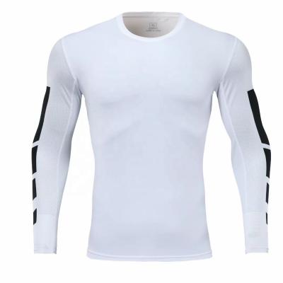 China Wholesale Breathable Workout Clothes Fitness Long Sleeve Sports Tops Moisture Wicking Training Jogging Tights Sports Mens Custom T-Shirt for sale