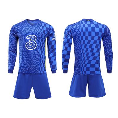 China Sets Wholesale 2022 Football T-shirt Soccer Jerseys Uniforms With Logo Football Wear Custom Made for sale