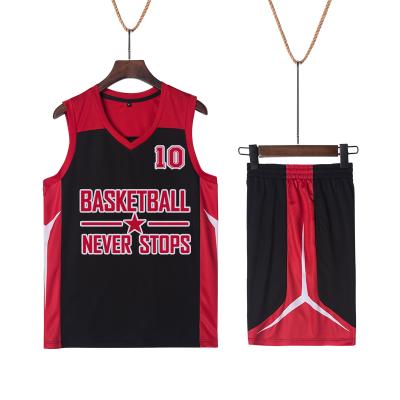 China Custom Breathable Jersey Breathable Sportswear Training Basketball Team Uniform Team for sale