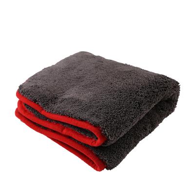 China Super Absorbent Details 40*40CM Quick Dry Microfiber Lambswool Car Wash Double Side Clean Detailing Towel Auto Wash Cleaning Cloth for sale