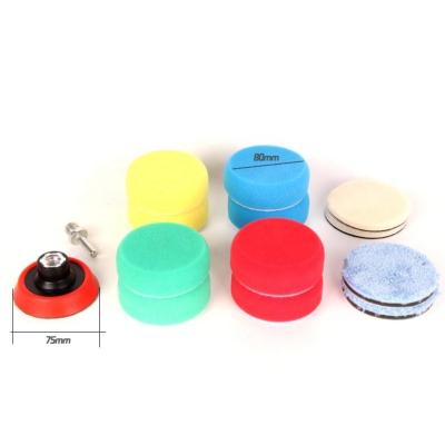 China High Efficiency 3 Inch Foam Wool Car Gasket Care Buffing Polishing Pads For Vehicle Washing Details Cleaning Cleaner Polishers Protective Equipment for sale