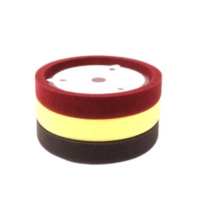 China High Efficiency/Durable 7 Inch Round Germany Sponge Polishing Waxing Foam Pad Tool Cutting Pads Car Care Detailing Polishing RO Gasket Polishers for sale