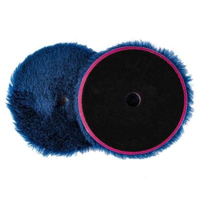 China High Yield 6 Inch Blue Lambskin Waxing Pads Wool Polisher Polishing Pads For Car Care Detailing Waxing Polishing Pad Sets for sale