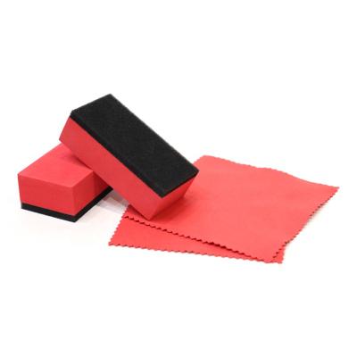 China High Quality Car Coating SAIOTER Ceramic Coating Applicator Crystal Plating Microfiber Cloth Coating Sponge Applicator Sponge For Car Care for sale