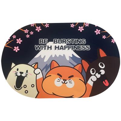 China Reversible anti slip floor door mat rubber indoor waterproof top grade inkjet printing custom door mat for sale