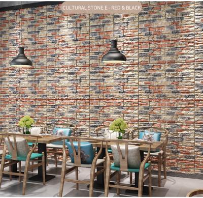 China Waterproof+ECO-Friendly China Wallpapers%2Fwall+coating factory price with decorative brick wall panels and wallpaper for sale