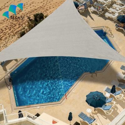 China Durable Sun Shade Sail Canopy Fabric Cloth Screen Custom Sail Shade For Swimming Pool for sale