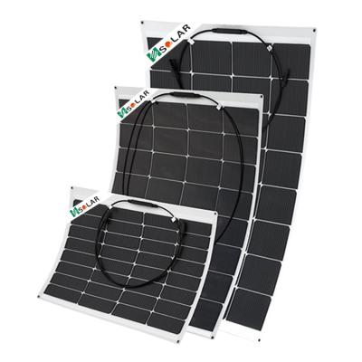 China Custom Boat Vehicle Mono Flexible Folding Solar Panel 100W Mini Portable Lightweight Module 4 Square Millimeter for sale