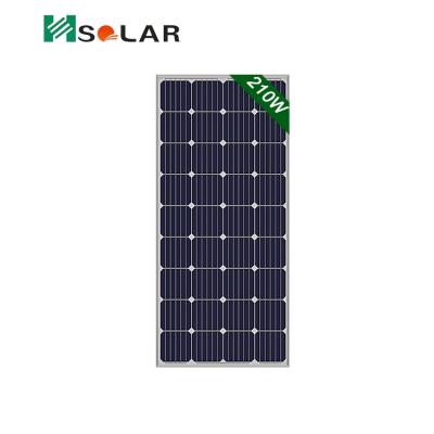 China 5 Busbar Solar Cell Design Yiwu Hot Sale Potovoltaic 210W Mono Solar Cell Panels 36 Solar Cells Solar Module for sale