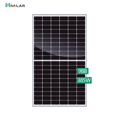 China Solar Power System Half Cell Solar Panels 385W 360W 370W 380W Half Cut Solar Module for sale