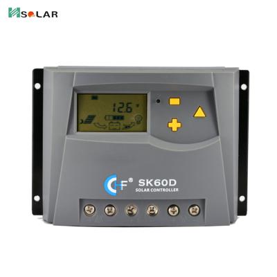 China High Quality Solar Charger Controller Controller 12V/24V PWM Automatic Solar Charge 60a Controller for sale