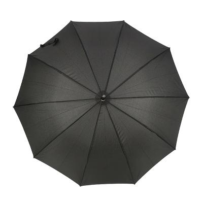 China Outdoor Umbrella Contemporary Straight Handle Best And Rainy Quality Black Hook Umbrella Sunny Umbrella Manual for sale