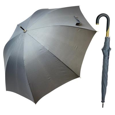 China Contemporary Upright Umbrella Sunny and Rainy Comfortable Solid Skin Shading Shield Structure Science Design Structure Hook Handle UV Protection for sale