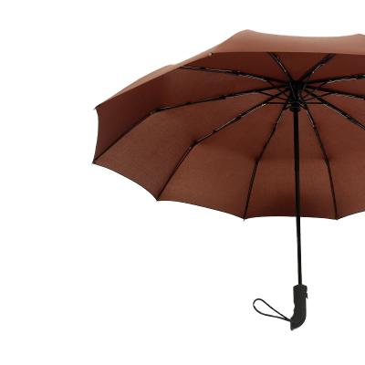 China Contemporary 3 Fold Umbrella with Custom Sombrillas Automatic Paraguas for sale