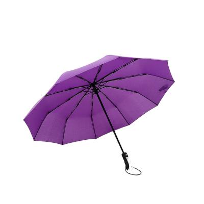 China Contemporary 21inch Three Fold Full Automatic Waterproof Safety Reflective Umbrella for sale