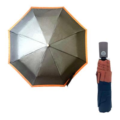 China Contemporary New Design High Quality Three-Folding Umbrella Sunny And Rainy Umbrella Fully Automatic Promotional Outdoor for sale